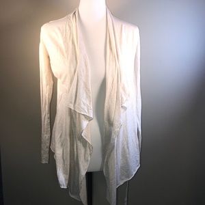 Ann Taylor Loft Lounge Open Tie Draped Cardigan